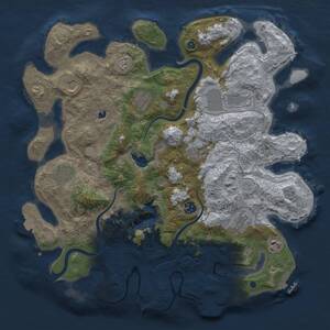 Thumbnail Rust Map: Procedural Map, Size: 4000, Seed: 1969065094, 15 Monuments