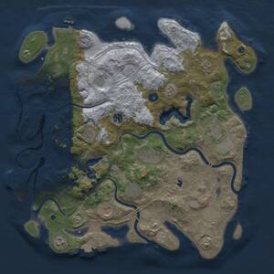 Thumbnail Rust Map: Procedural Map, Size: 4250, Seed: 1380111402, 17 Monuments