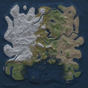 Thumbnail Rust Map: Procedural Map, Size: 4800, Seed: 42833, 16 Monuments