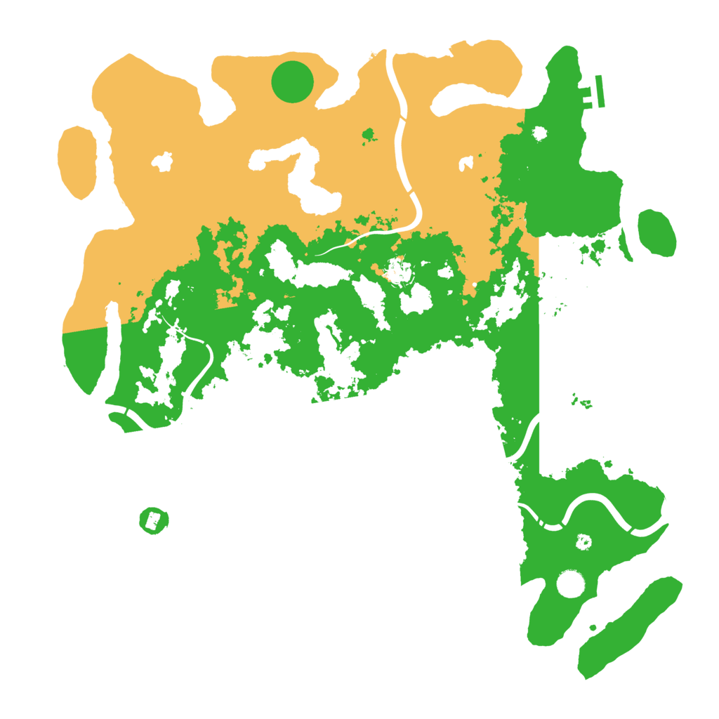Biome Rust Map: Procedural Map, Size: 4500, Seed: 713710329