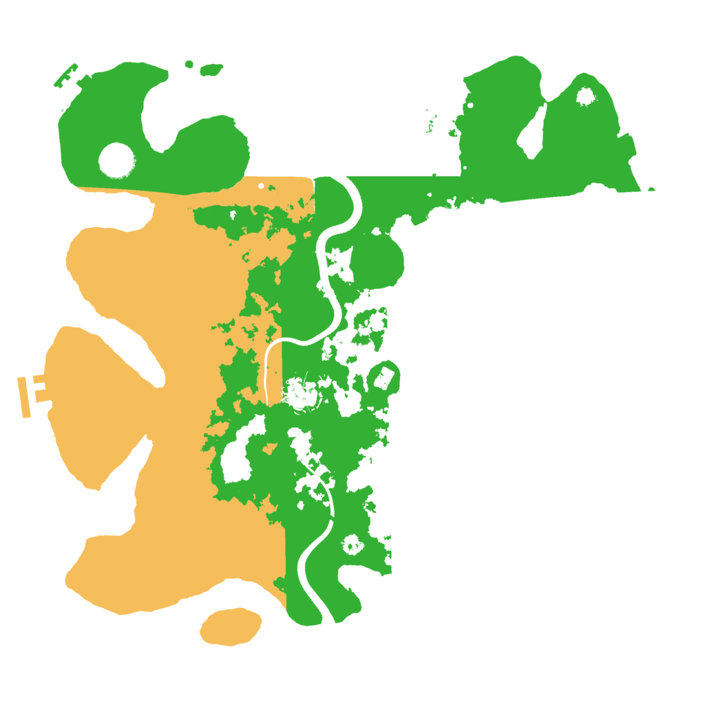 Biome Rust Map: Procedural Map, Size: 3500, Seed: 644221