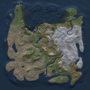 Thumbnail Rust Map: Procedural Map, Size: 4250, Seed: 184983162, 17 Monuments
