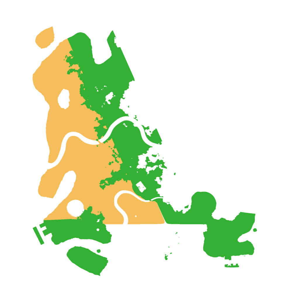 Biome Rust Map: Procedural Map, Size: 3200, Seed: 1279527148