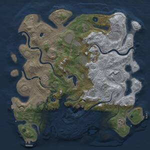 Thumbnail Rust Map: Procedural Map, Size: 4250, Seed: 198299596, 17 Monuments