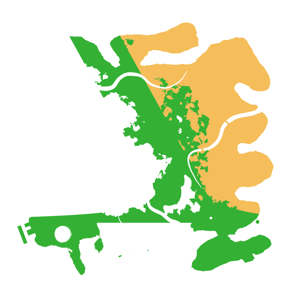 Biome Rust Map: Procedural Map, Size: 3200, Seed: 1241091946