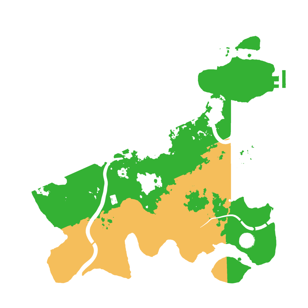 Biome Rust Map: Procedural Map, Size: 3500, Seed: 1662435238