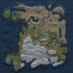 Thumbnail Rust Map: Procedural Map, Size: 4250, Seed: 16196191, 15 Monuments