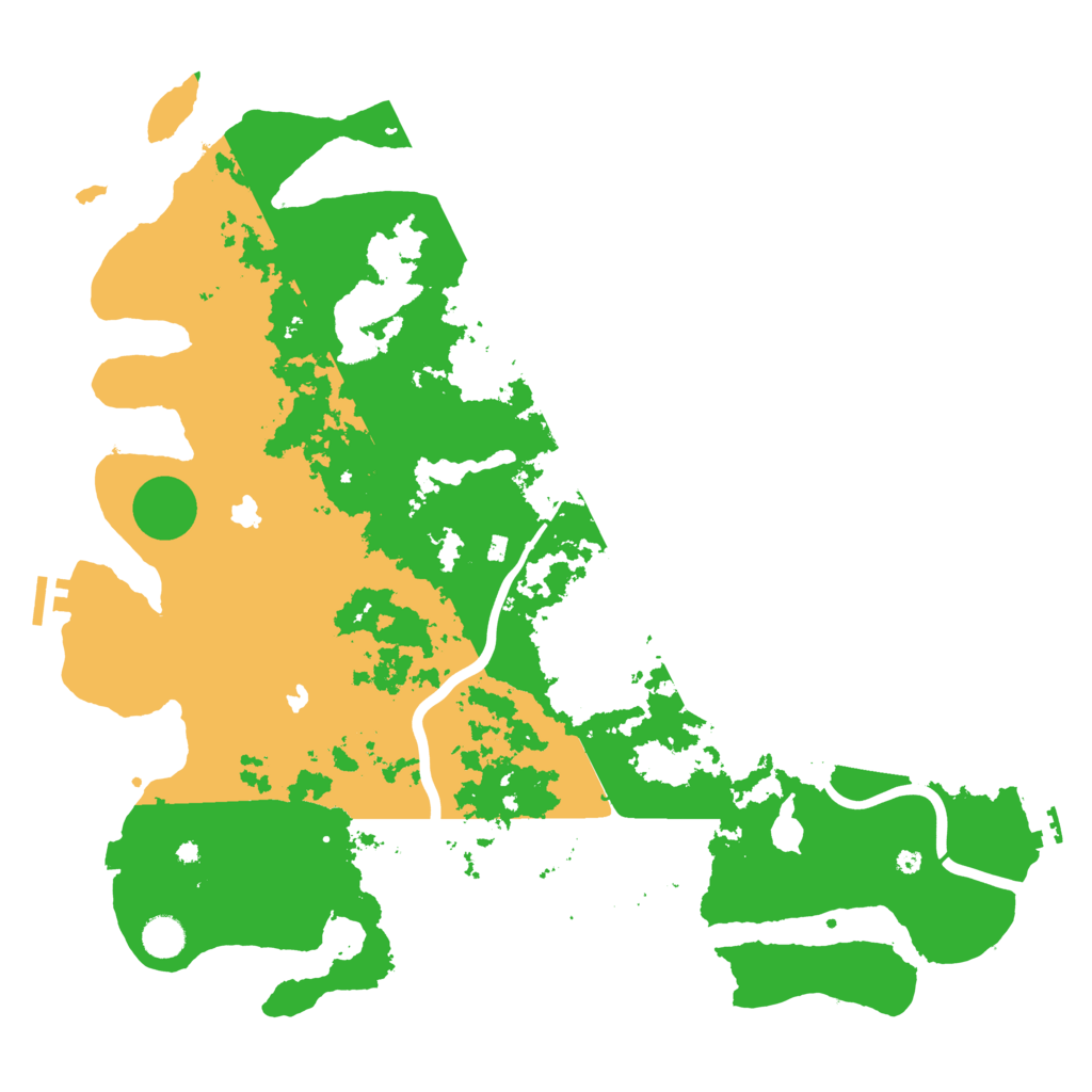 Biome Rust Map: Procedural Map, Size: 4500, Seed: 207974235