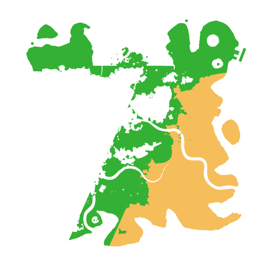 Biome Rust Map: Procedural Map, Size: 3800, Seed: 248496355