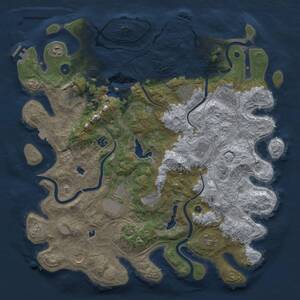 Thumbnail Rust Map: Procedural Map, Size: 4500, Seed: 163049018, 17 Monuments