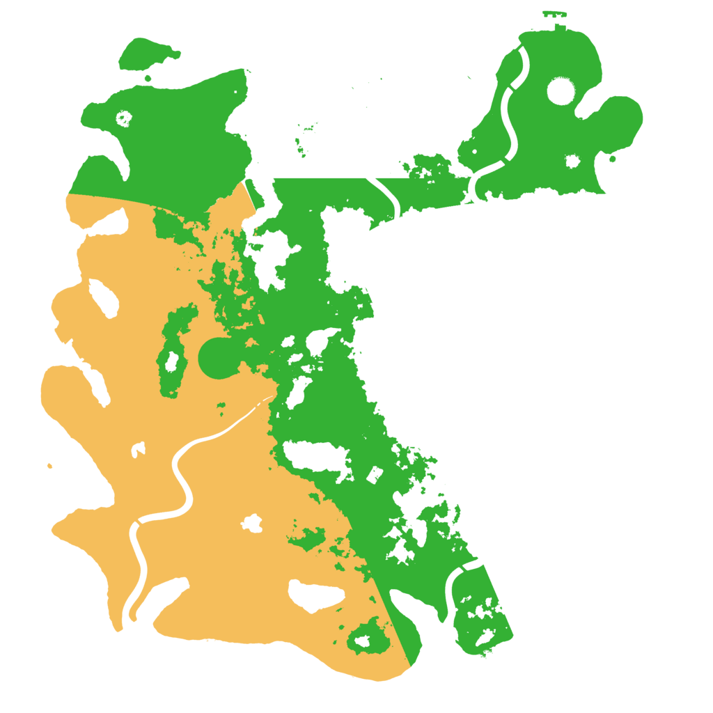 Biome Rust Map: Procedural Map, Size: 4500, Seed: 2032122328