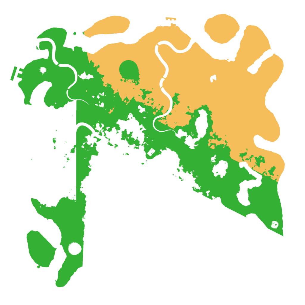 Biome Rust Map: Procedural Map, Size: 4300, Seed: 195755959