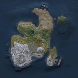 Thumbnail Rust Map: Procedural Map, Size: 2000, Seed: 1986505753, 5 Monuments