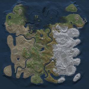 Thumbnail Rust Map: Procedural Map, Size: 4250, Seed: 1173490797, 16 Monuments