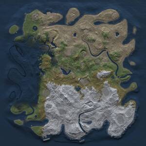 Thumbnail Rust Map: Procedural Map, Size: 4500, Seed: 741704944, 16 Monuments