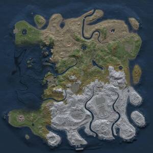 Thumbnail Rust Map: Procedural Map, Size: 4250, Seed: 4092025, 15 Monuments