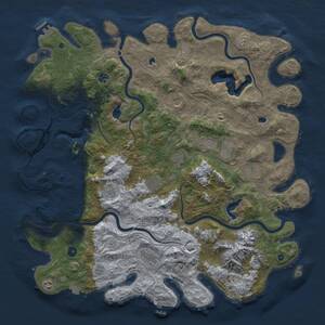 Thumbnail Rust Map: Procedural Map, Size: 5000, Seed: 1560900015, 16 Monuments