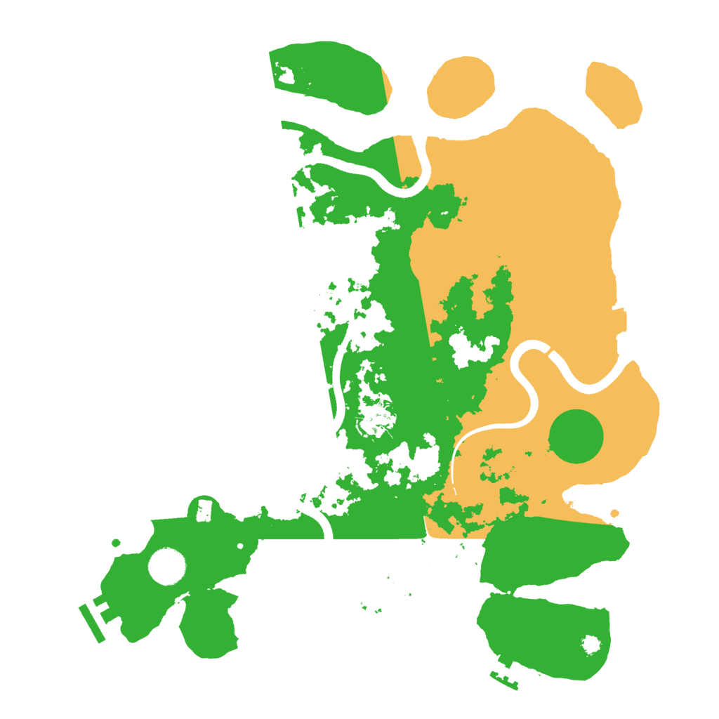 Biome Rust Map: Procedural Map, Size: 3500, Seed: 95507042