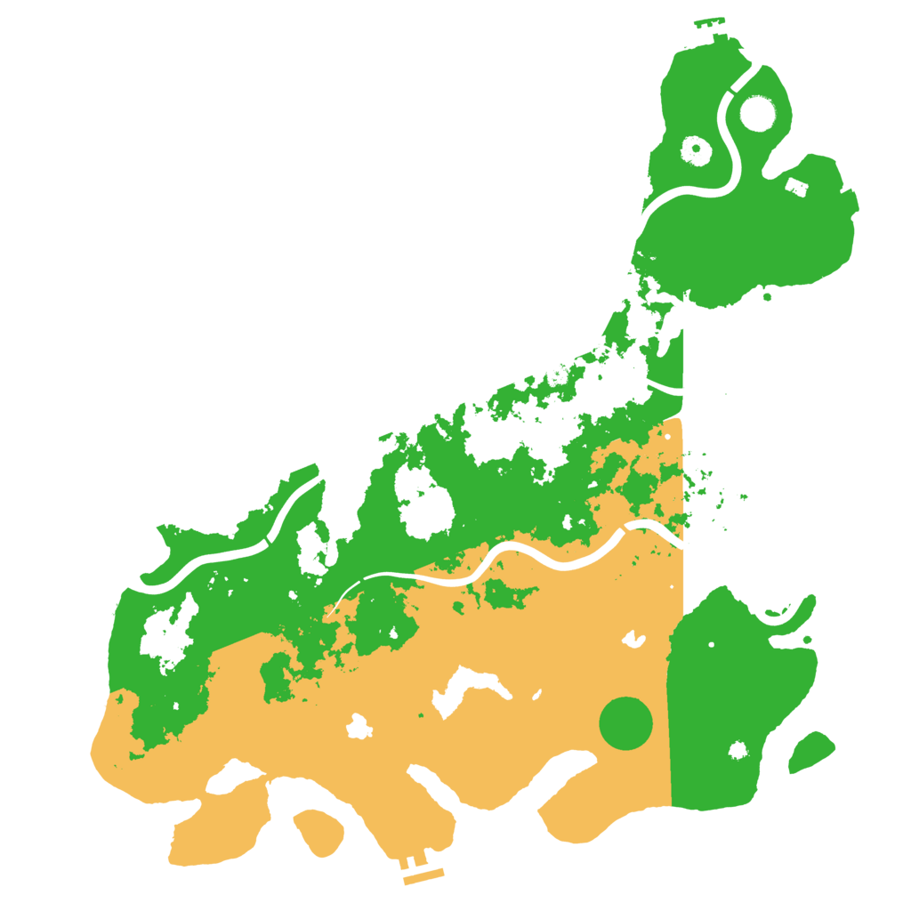 Biome Rust Map: Procedural Map, Size: 4500, Seed: 9042025
