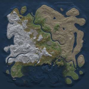 Thumbnail Rust Map: Procedural Map, Size: 4500, Seed: 66340708, 16 Monuments