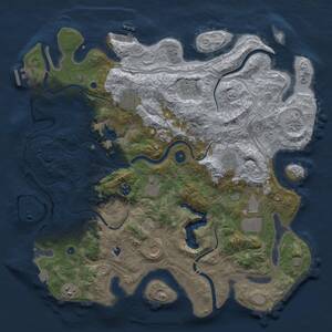 Thumbnail Rust Map: Procedural Map, Size: 4250, Seed: 1617883556, 16 Monuments