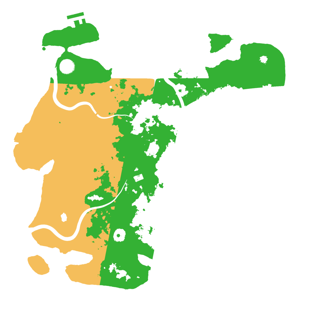 Biome Rust Map: Procedural Map, Size: 3700, Seed: 675946021