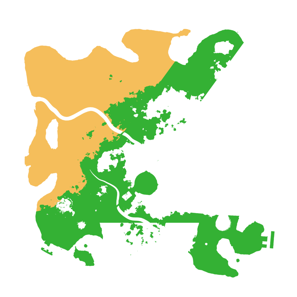 Biome Rust Map: Procedural Map, Size: 3500, Seed: 695611497