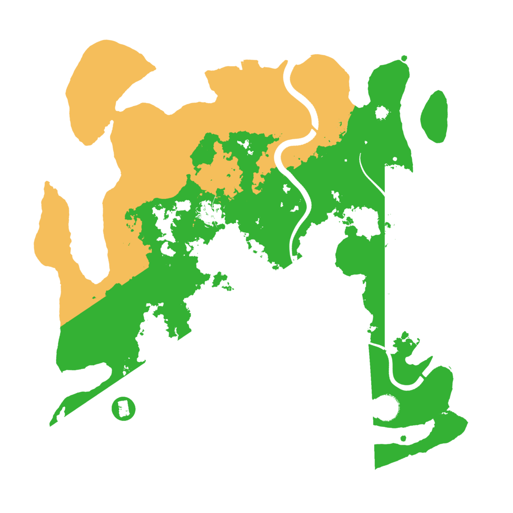 Biome Rust Map: Procedural Map, Size: 3500, Seed: 831669544