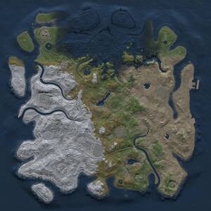 Thumbnail Rust Map: Procedural Map, Size: 4500, Seed: 201983439, 16 Monuments