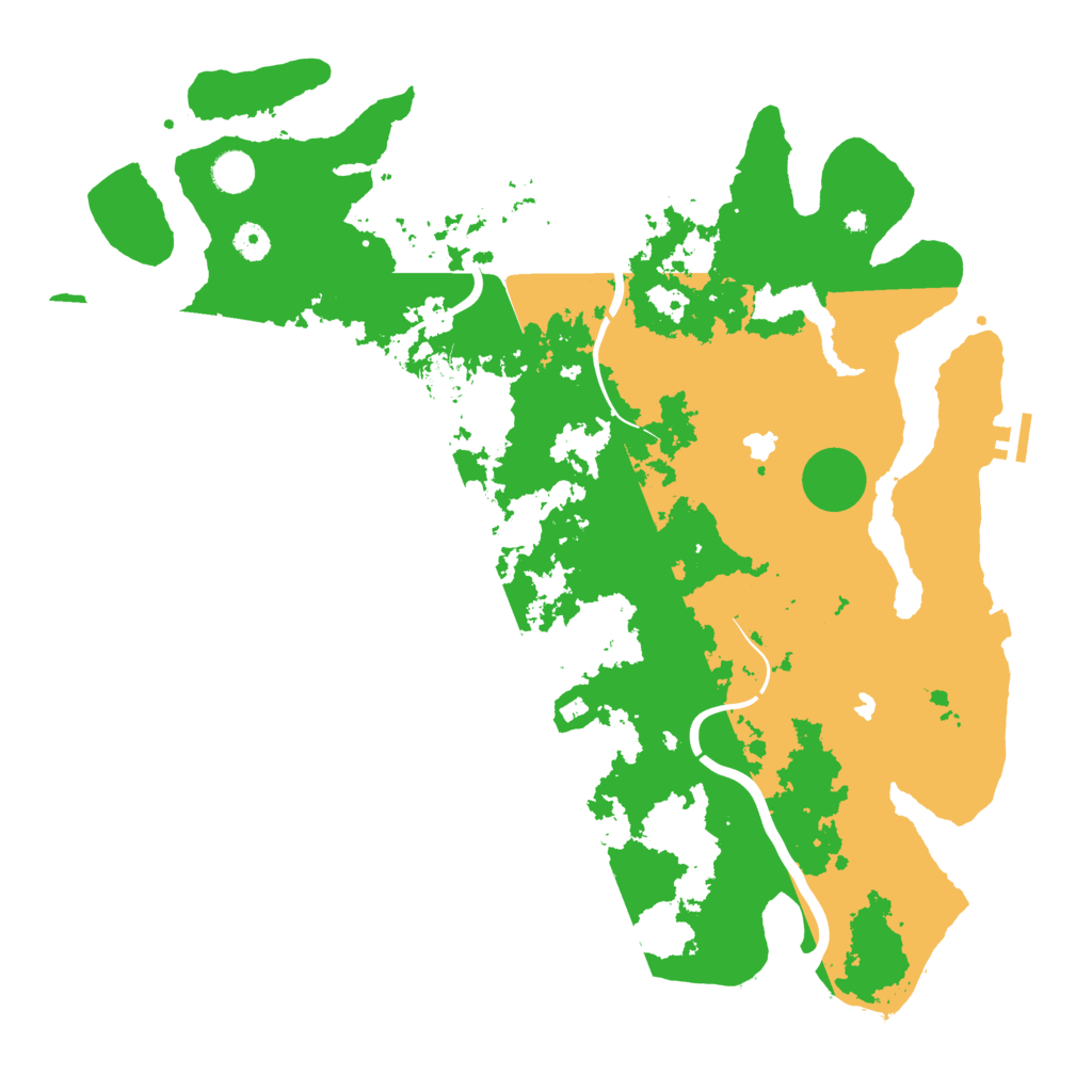 Biome Rust Map: Procedural Map, Size: 4500, Seed: 201983439