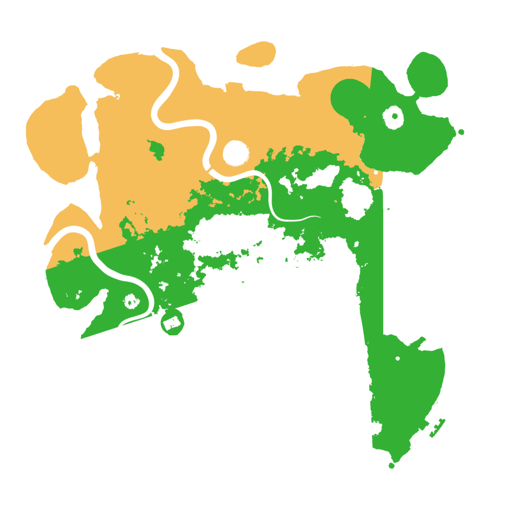 Biome Rust Map: Procedural Map, Size: 3500, Seed: 529219987