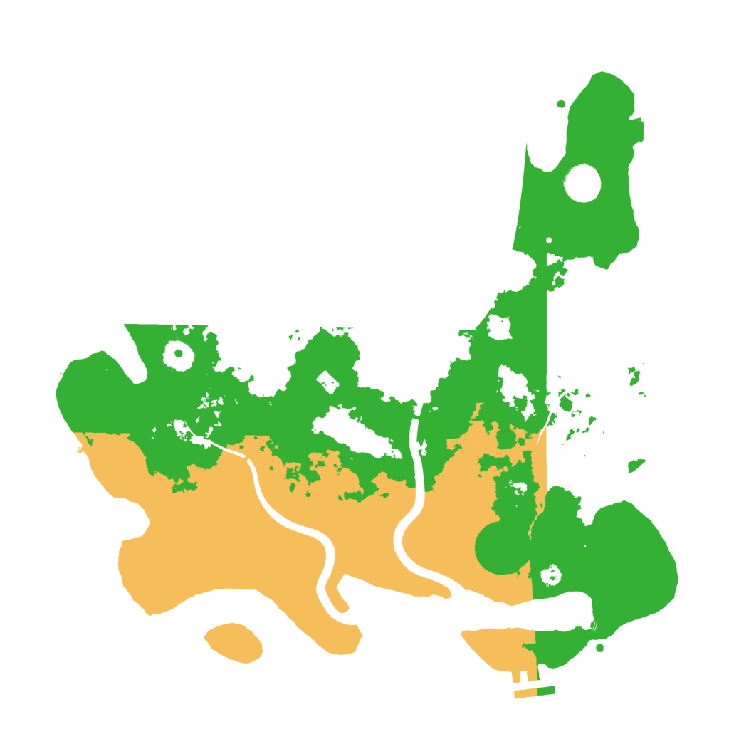 Biome Rust Map: Procedural Map, Size: 3600, Seed: 50002