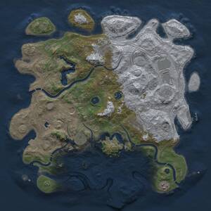 Thumbnail Rust Map: Procedural Map, Size: 4250, Seed: 633351069, 15 Monuments