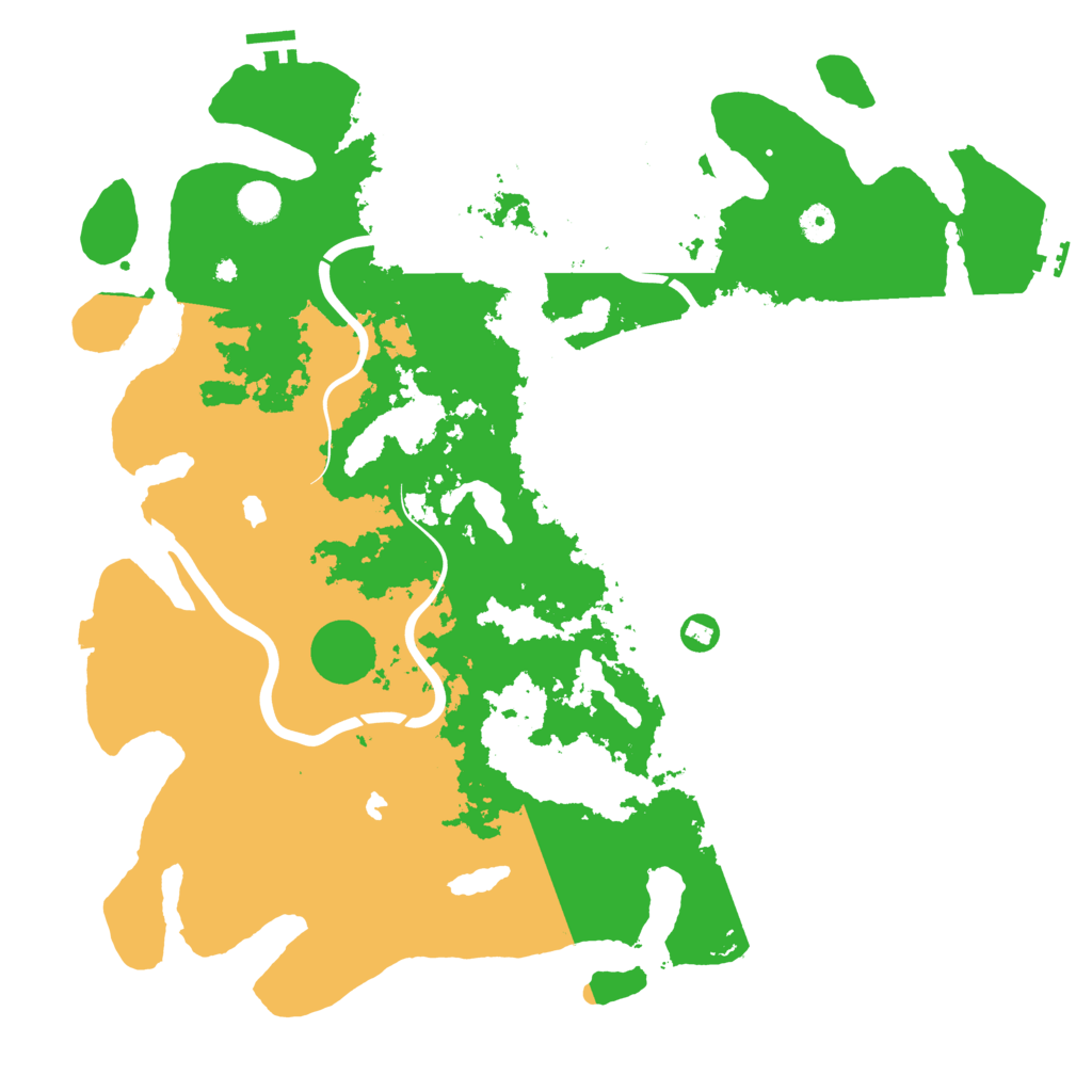 Biome Rust Map: Procedural Map, Size: 4500, Seed: 92025