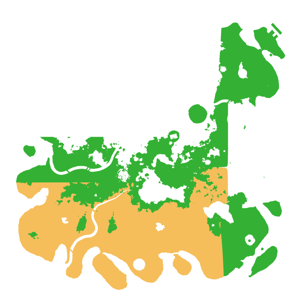 Biome Rust Map: Procedural Map, Size: 4500, Seed: 336133304