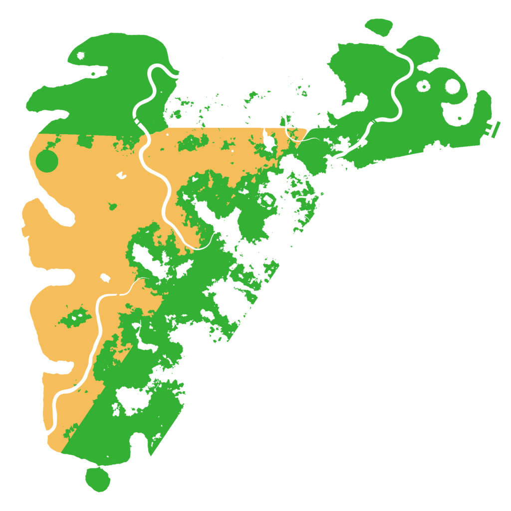 Biome Rust Map: Procedural Map, Size: 6000, Seed: 47852