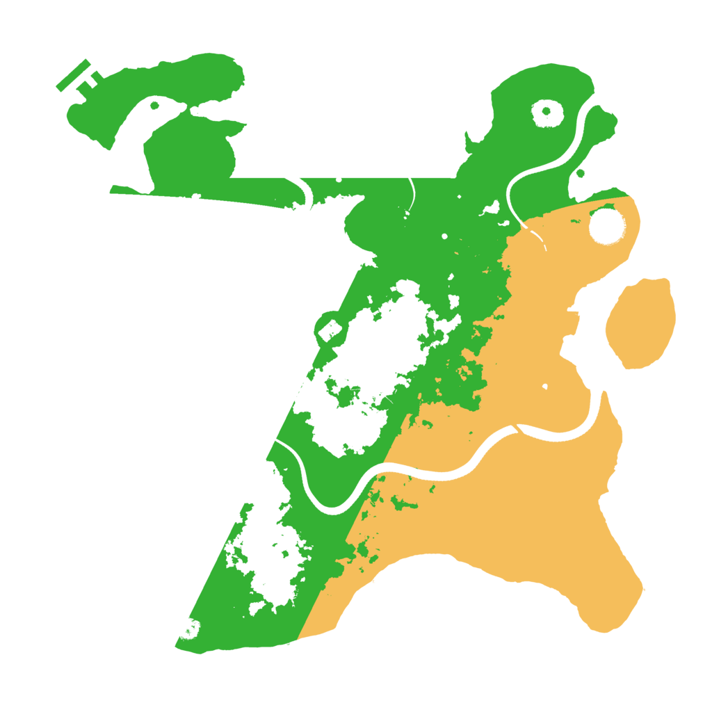 Biome Rust Map: Procedural Map, Size: 3500, Seed: 58814414