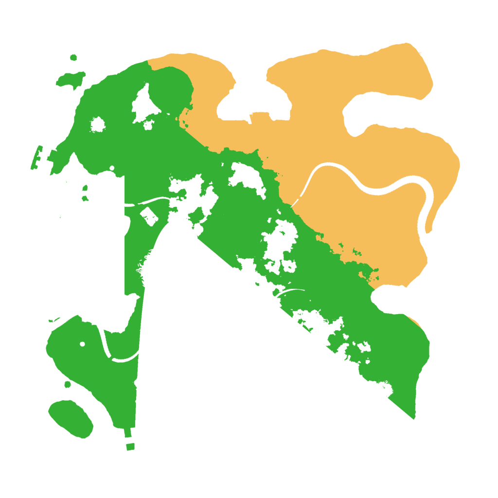 Biome Rust Map: Procedural Map, Size: 3000, Seed: 2093310287