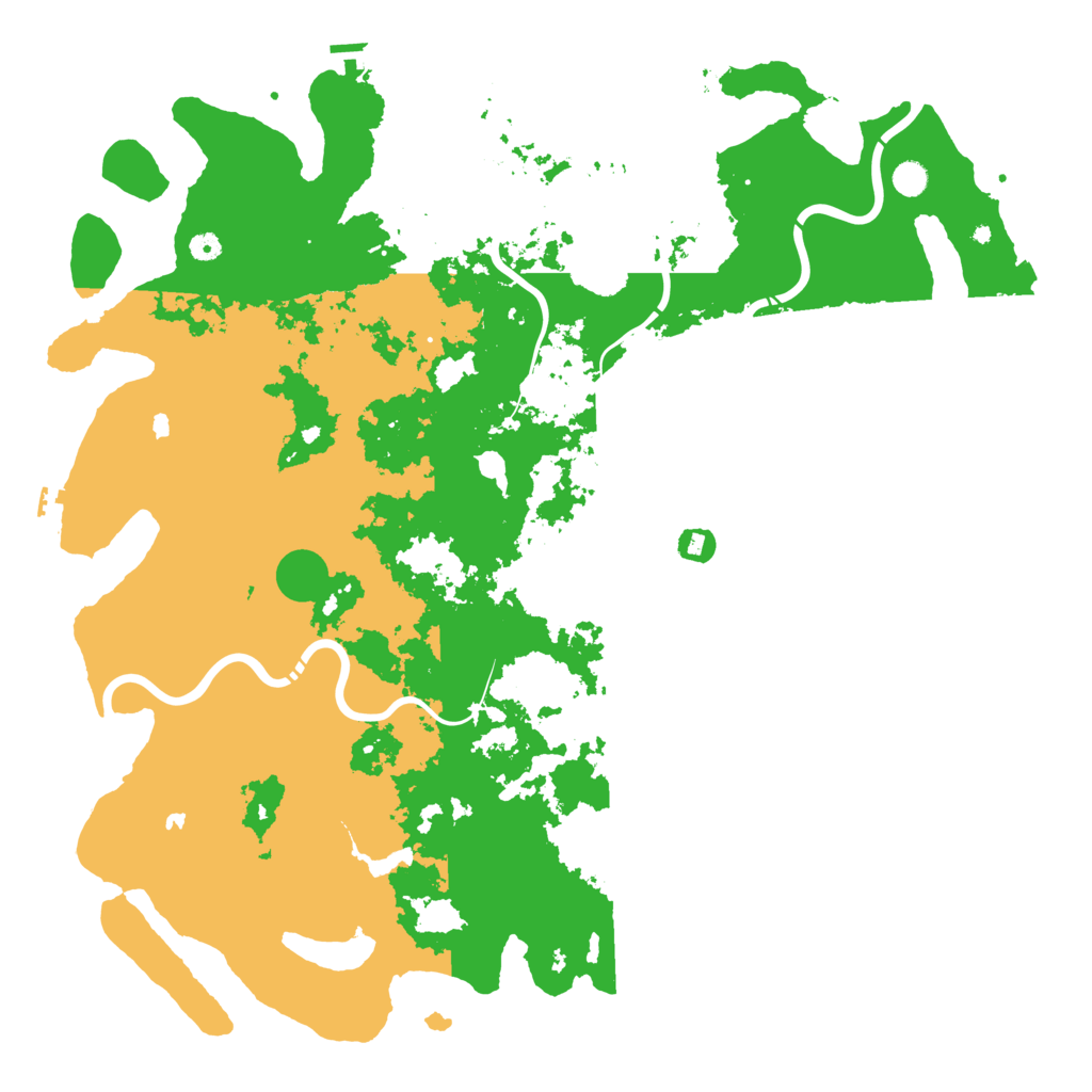 Biome Rust Map: Procedural Map, Size: 5500, Seed: 242853058