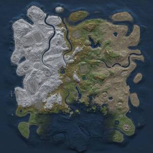 Thumbnail Rust Map: Procedural Map, Size: 4500, Seed: 6643923, 16 Monuments