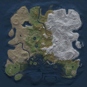 Thumbnail Rust Map: Procedural Map, Size: 4250, Seed: 1985782606, 17 Monuments