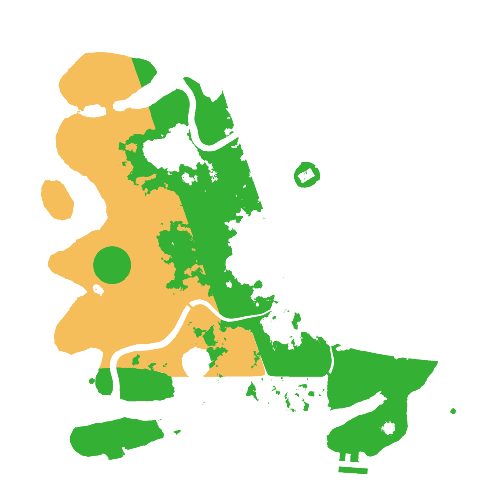 Biome Rust Map: Procedural Map, Size: 3500, Seed: 735439046