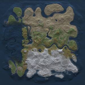 Thumbnail Rust Map: Procedural Map, Size: 4000, Seed: 1548976017, 15 Monuments