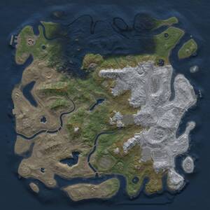 Thumbnail Rust Map: Procedural Map, Size: 4500, Seed: 903340734, 16 Monuments