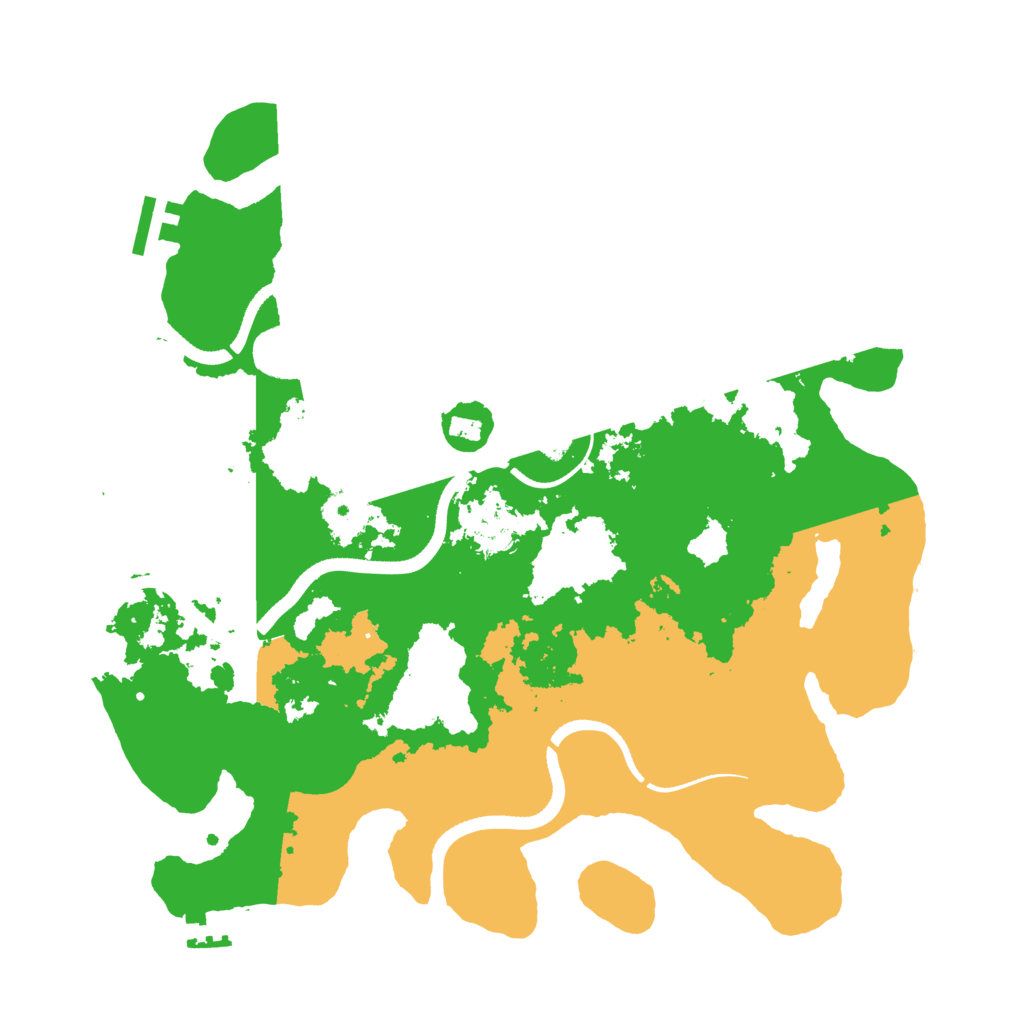 Biome Rust Map: Procedural Map, Size: 3500, Seed: 879276568
