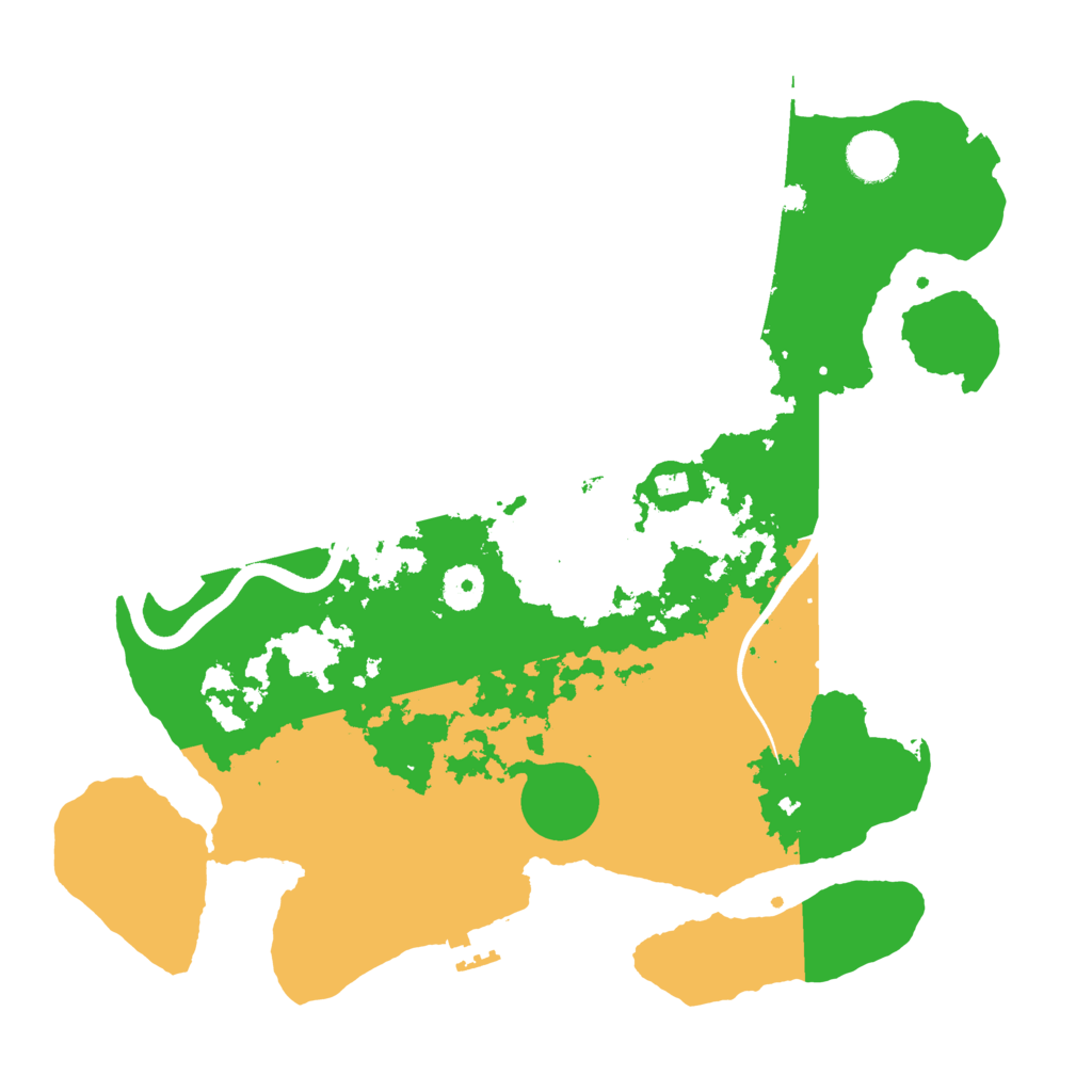 Biome Rust Map: Procedural Map, Size: 3700, Seed: 1026757838