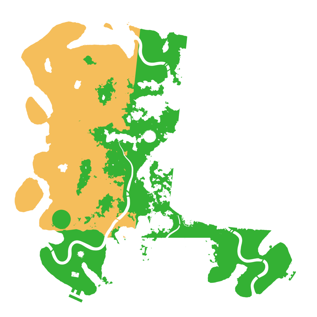 Biome Rust Map: Procedural Map, Size: 4500, Seed: 251568542