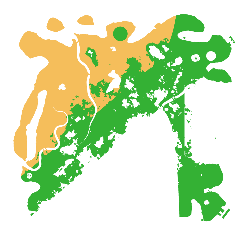 Biome Rust Map: Procedural Map, Size: 4500, Seed: 406936052
