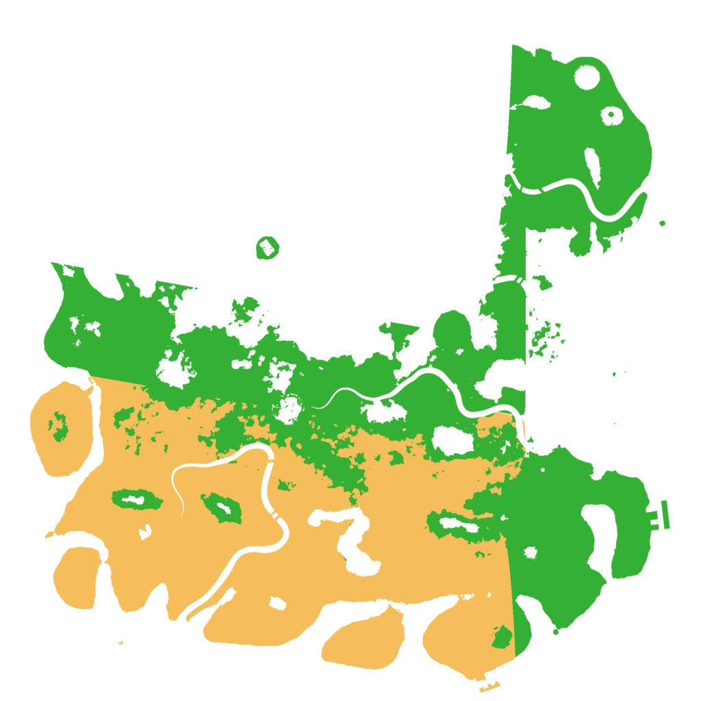 Biome Rust Map: Procedural Map, Size: 5000, Seed: 46268039