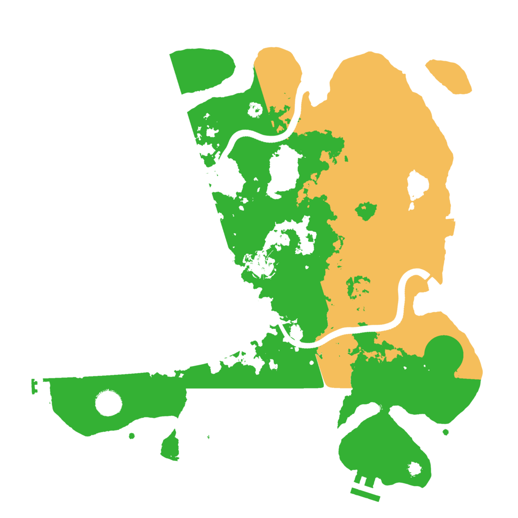Biome Rust Map: Procedural Map, Size: 3500, Seed: 1371608494